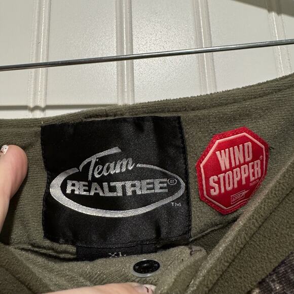 Team Real Tree Wind Stopper Camo Pants Fleece Mens XL - Picture 4 of 6